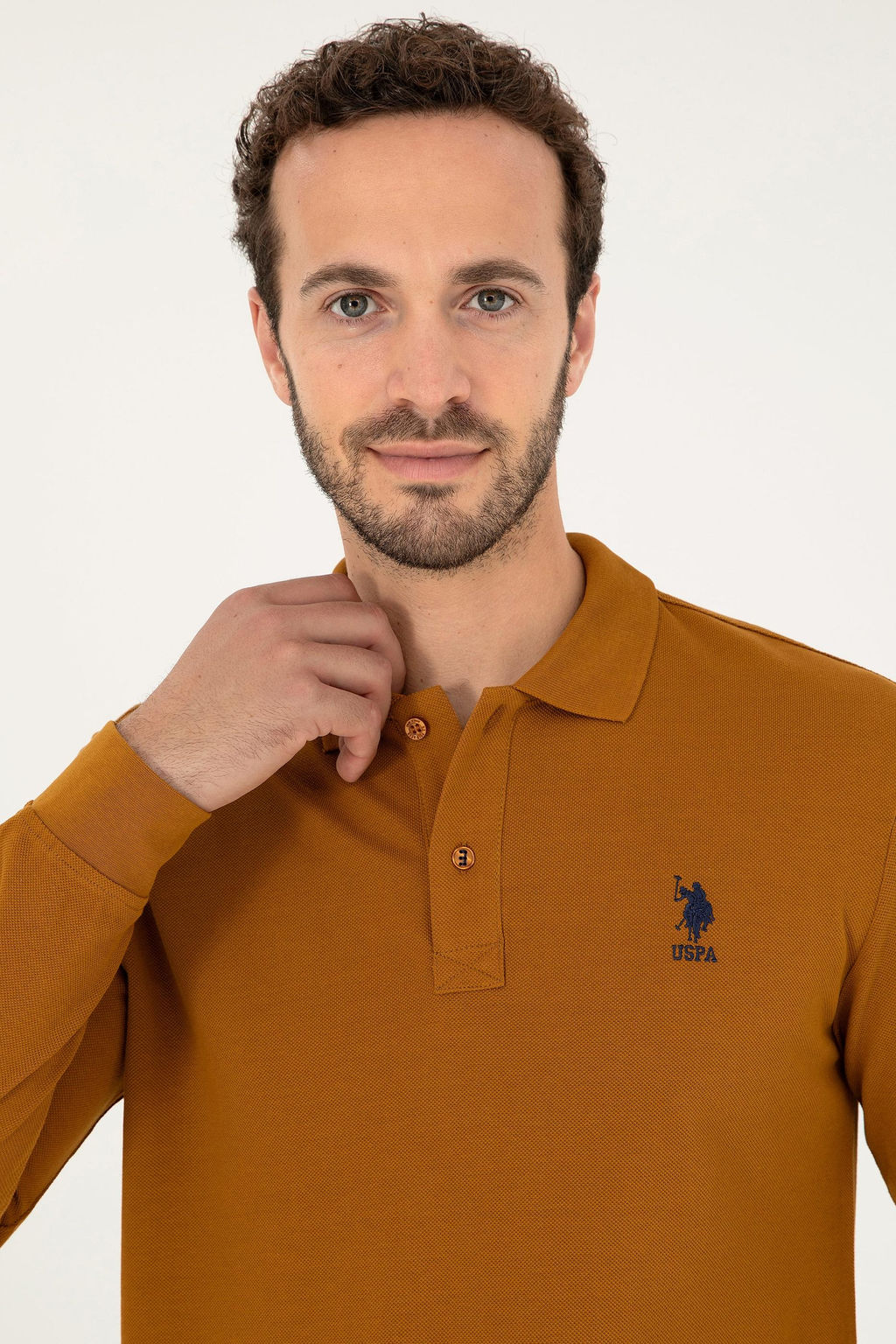 U. S. Polo Assn / Мужской базовый свитшот кокосового цвета - U.s. polo assn фото 2
