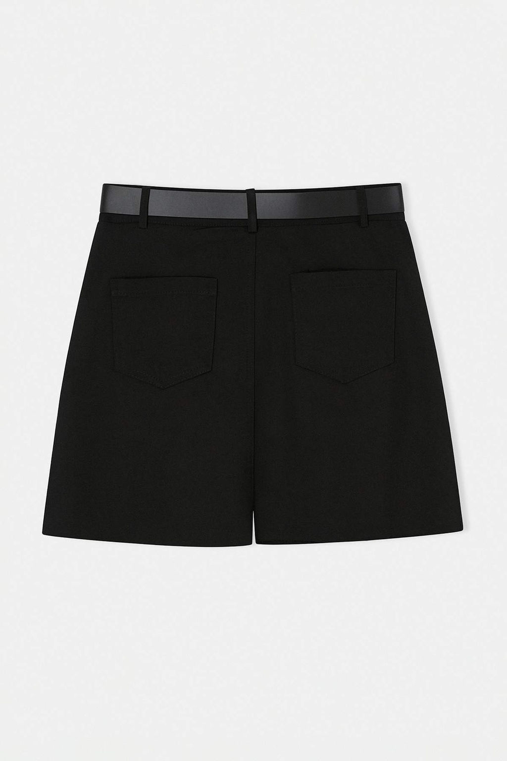 Siyah Gabardin Kemerli K?sa Etek TWOSS26ET00084 - Trendyolmilla фото 6