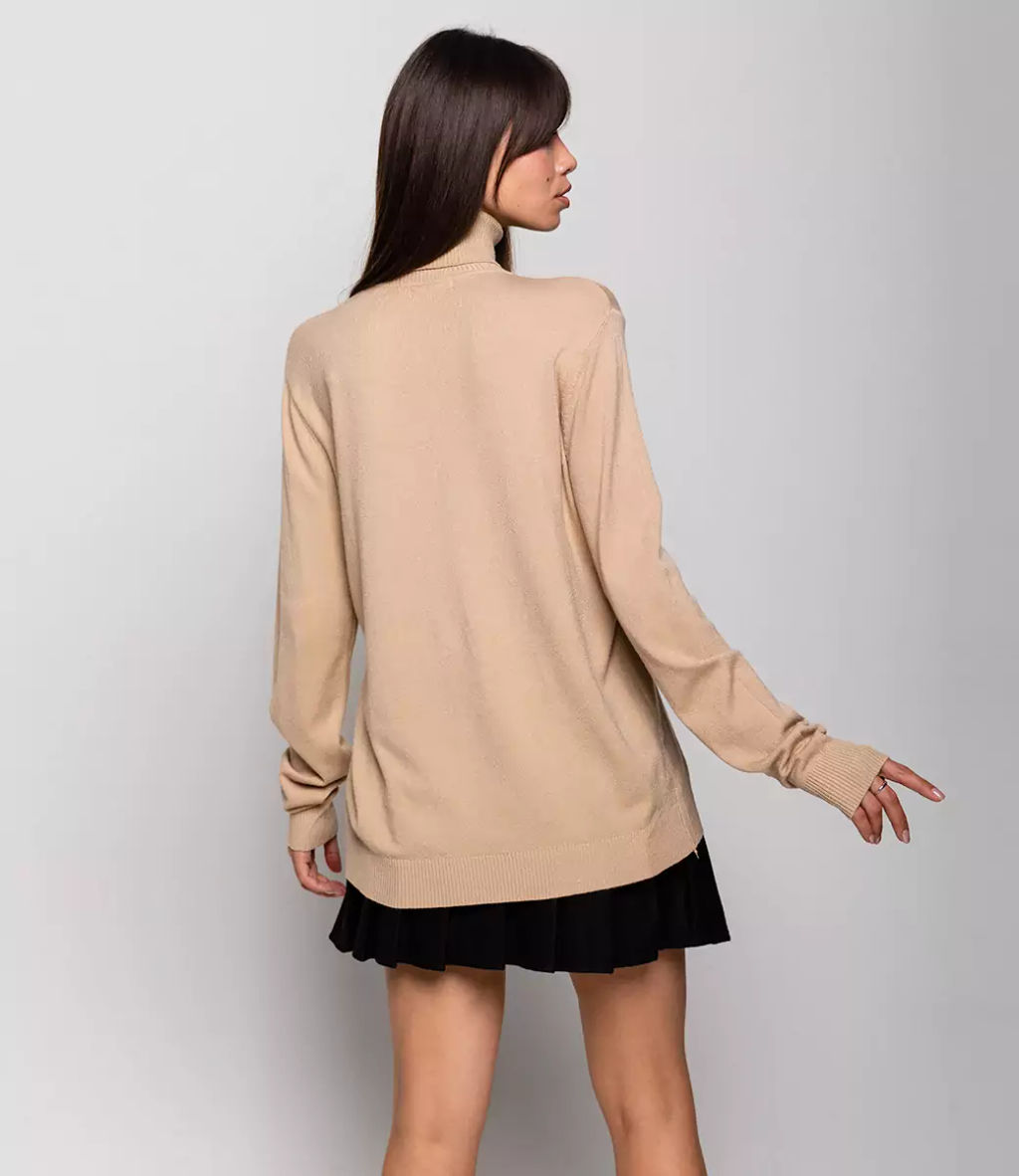 Водолазка #ОКТ06, бежевый - Dommod фото 4