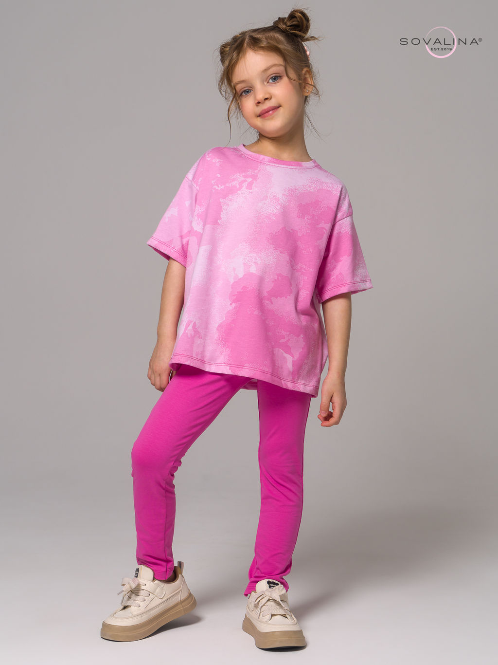 Костюм Мун тайдай розовый-ягода - Sovalina фото 9