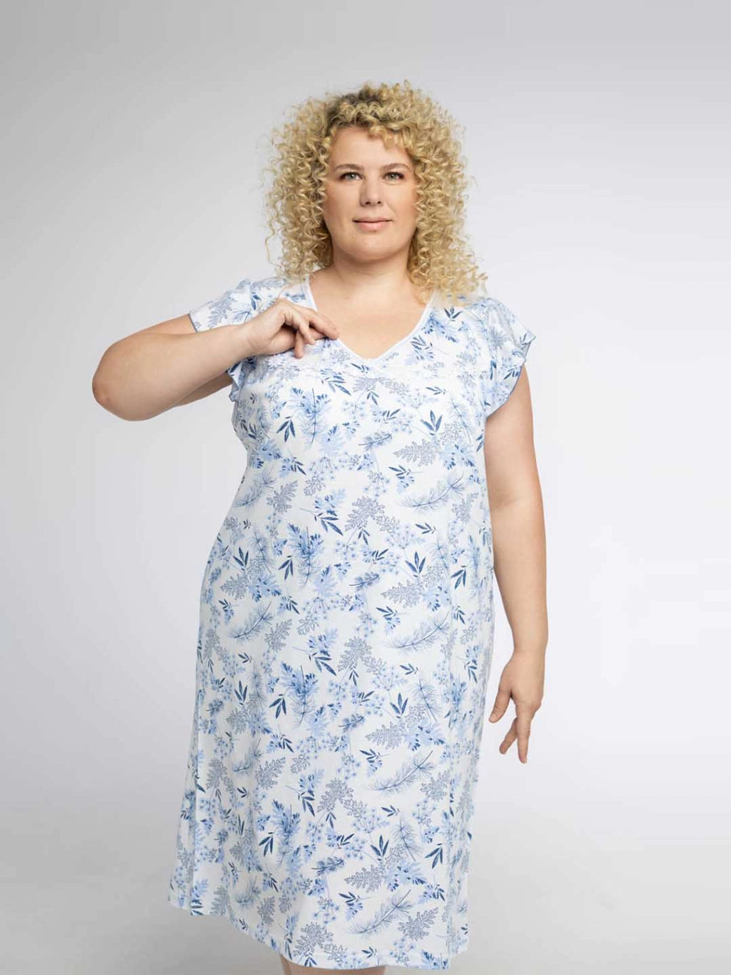 Ночная сорочка женская, цвет голубой