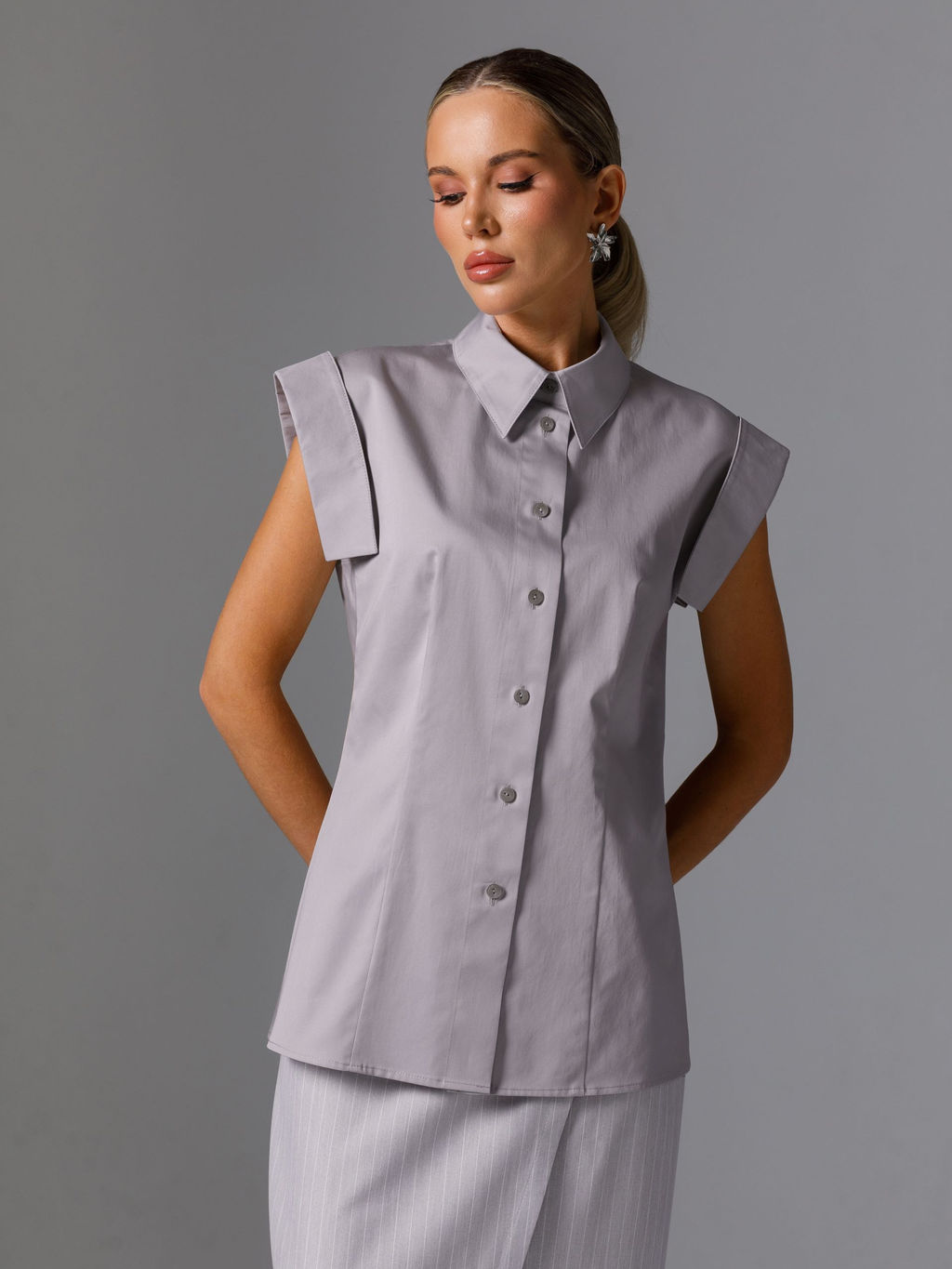 Блузка с расширенной линией плеч - Stilla фото 3