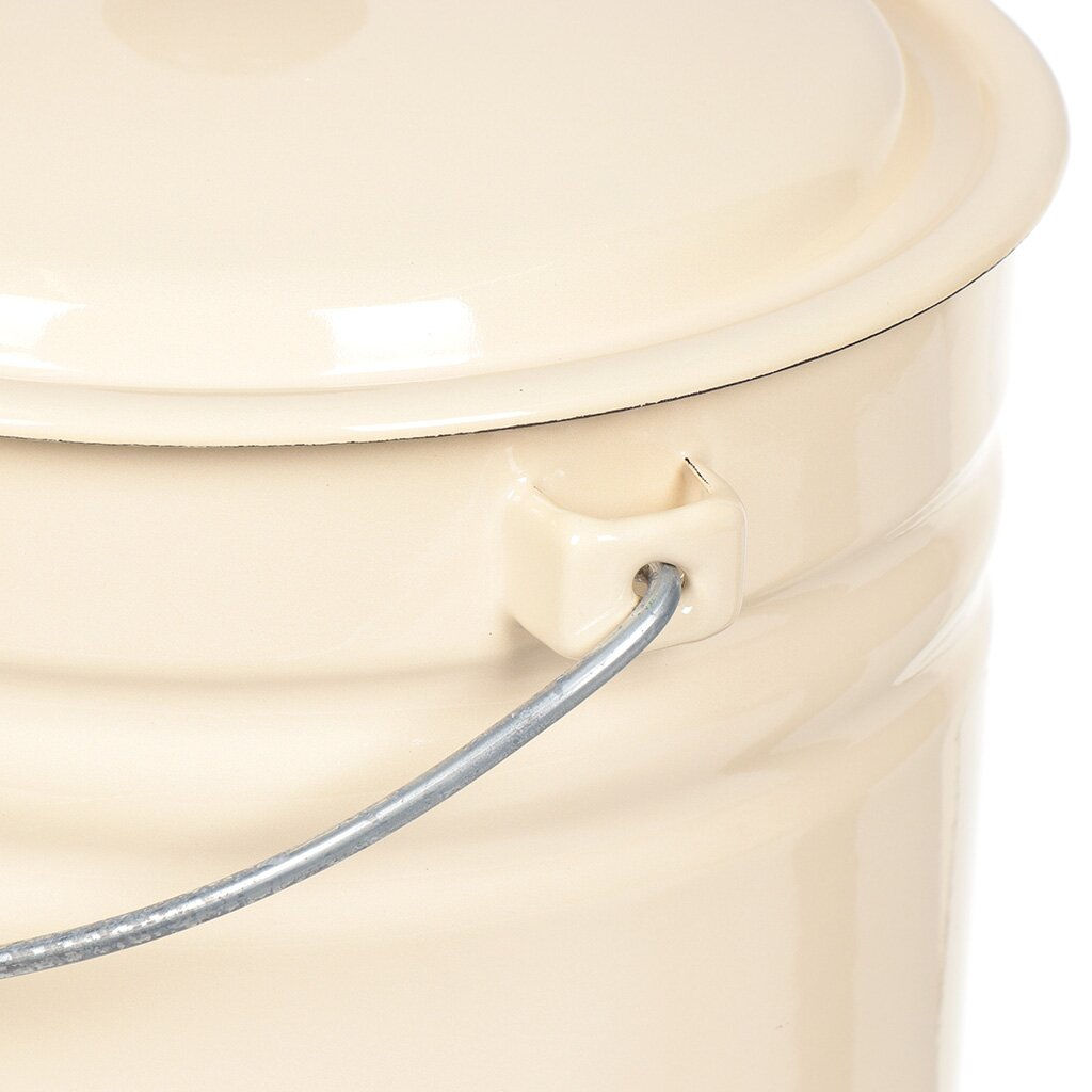 Ведро 10,0л с крышкой 41204-222 без декора