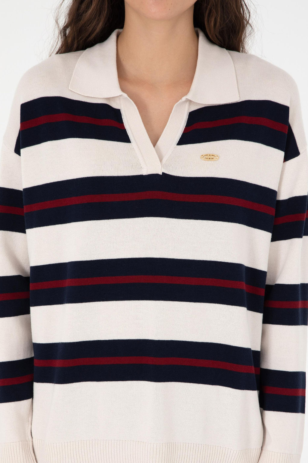 Женский кремовый свитер Неожиданная скидка в корзине - U.s. polo assn фото 6