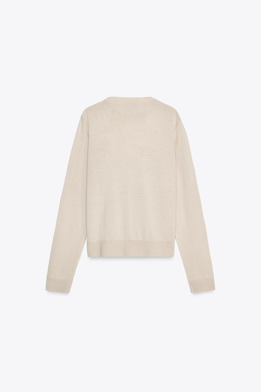 PLAIN WOOL BLEND KNIT SWEATER - Zara фото 7