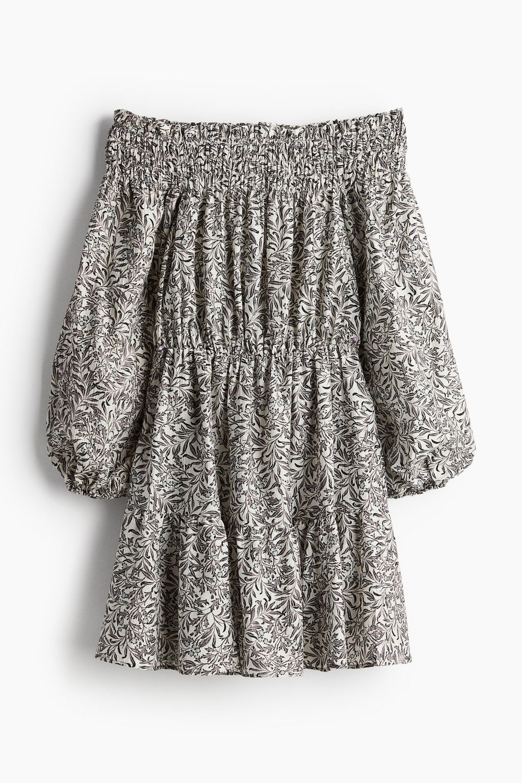 Vestido off-the-shoulder - H&m фото 4