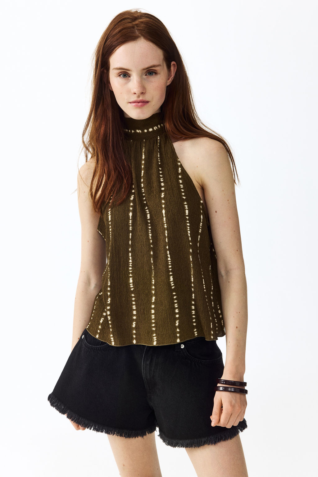 Top halter con textura - H&m фото 3