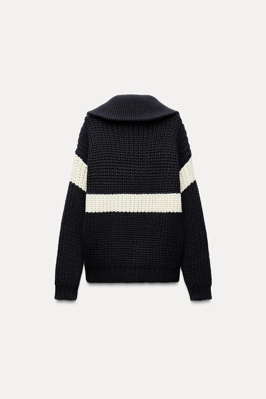 STRIPED KNIT SWEATER - Zara фото 5