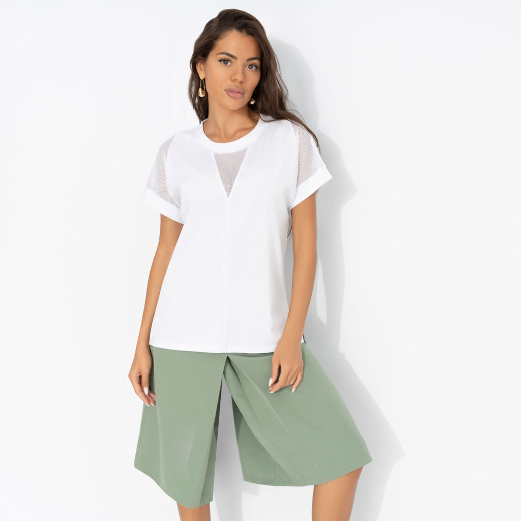 Футболка из эластичной ткани, Всегда нарядна - Charutti фото 2