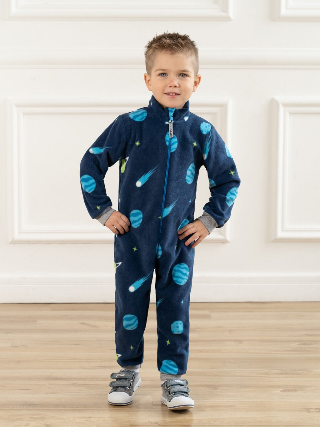 Комбинезон детский черный абстракция - Утенок фото 2