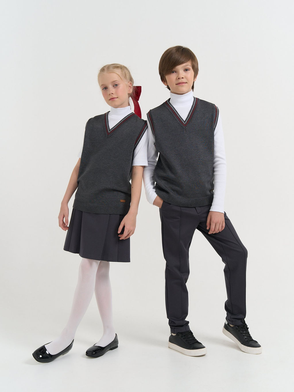 Жилет вязаный Серый 7+ - Bungly фото 13