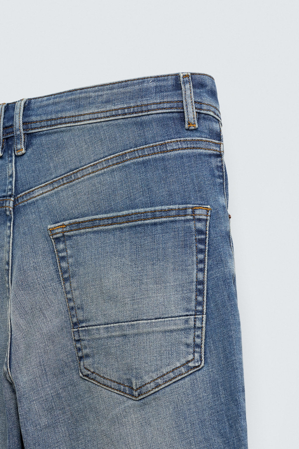 JEANS SKINNY CROPPED FIT / Azul medio - Zara фото 10