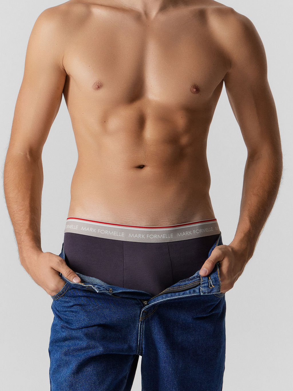 Цена за 2 штуки! Трусы боксеры мужские серые - Mark formelle фото 6