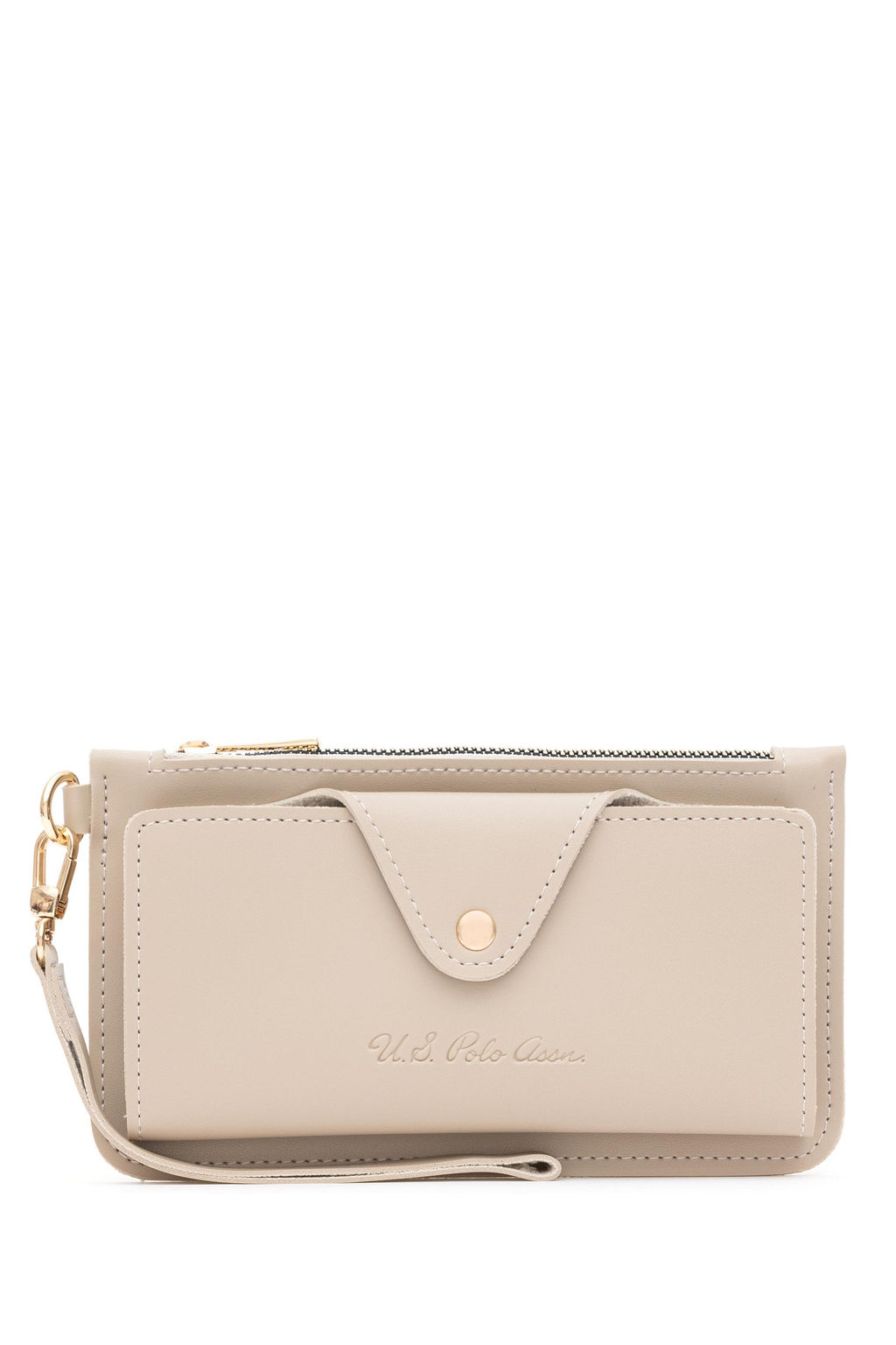 Женский бежевый кошелек - U.s. polo assn фото 4