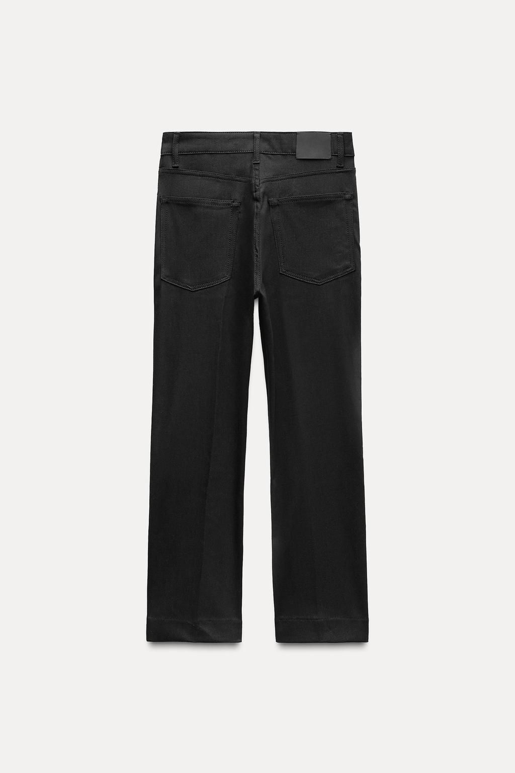 ZW COLLECTION BOOTCUT HIGH-WAIST CROPPED JEANS - Zara фото 18