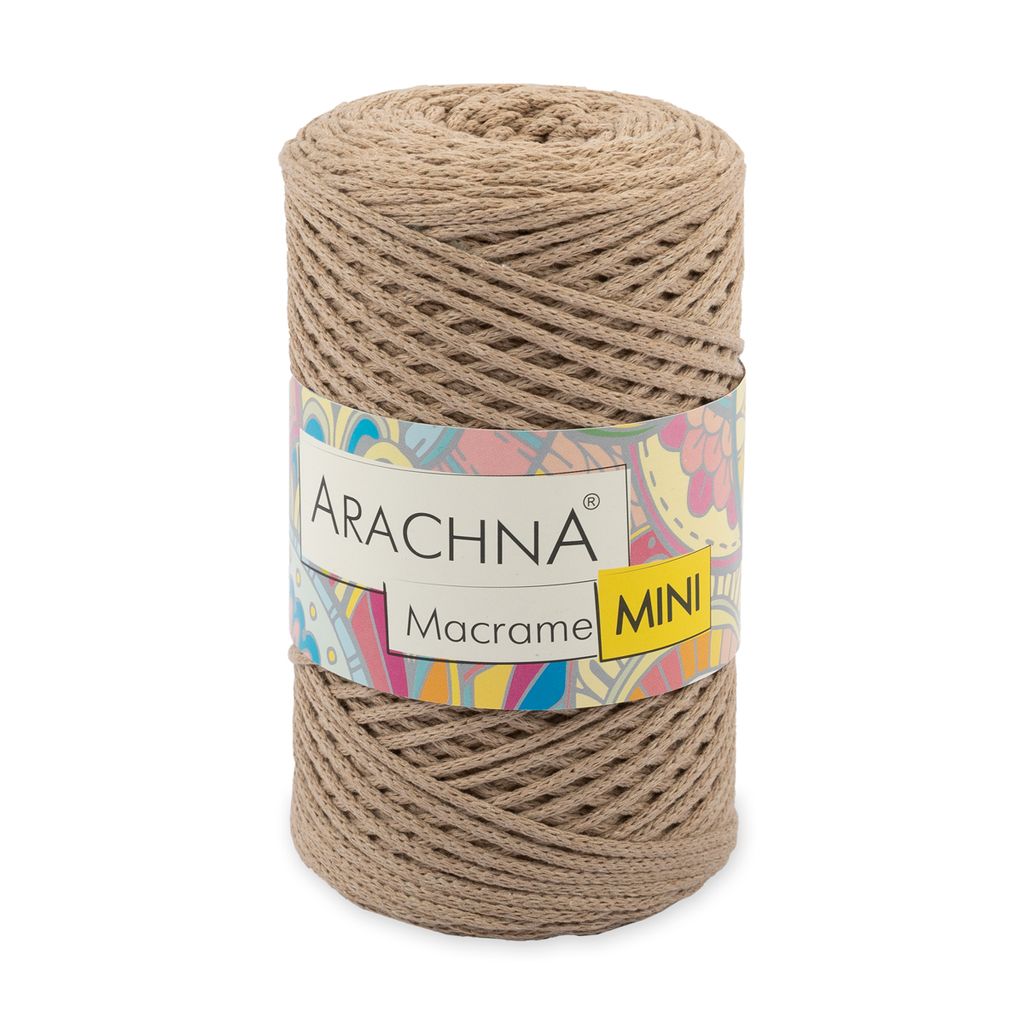 Пряжа ARACHNA Macrame Mini 80% хлопок, 20% полиэстер 4 шт. х 250 г  10 г 200 м  20 м