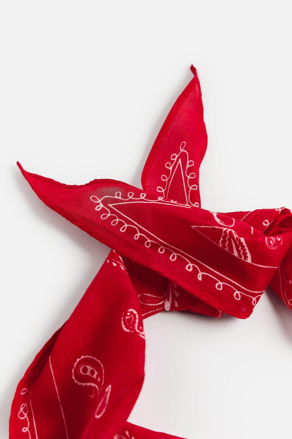 COTTON - SILK BANDANA  OTIS KWAME KYE QUAICOE - Zara фото 4