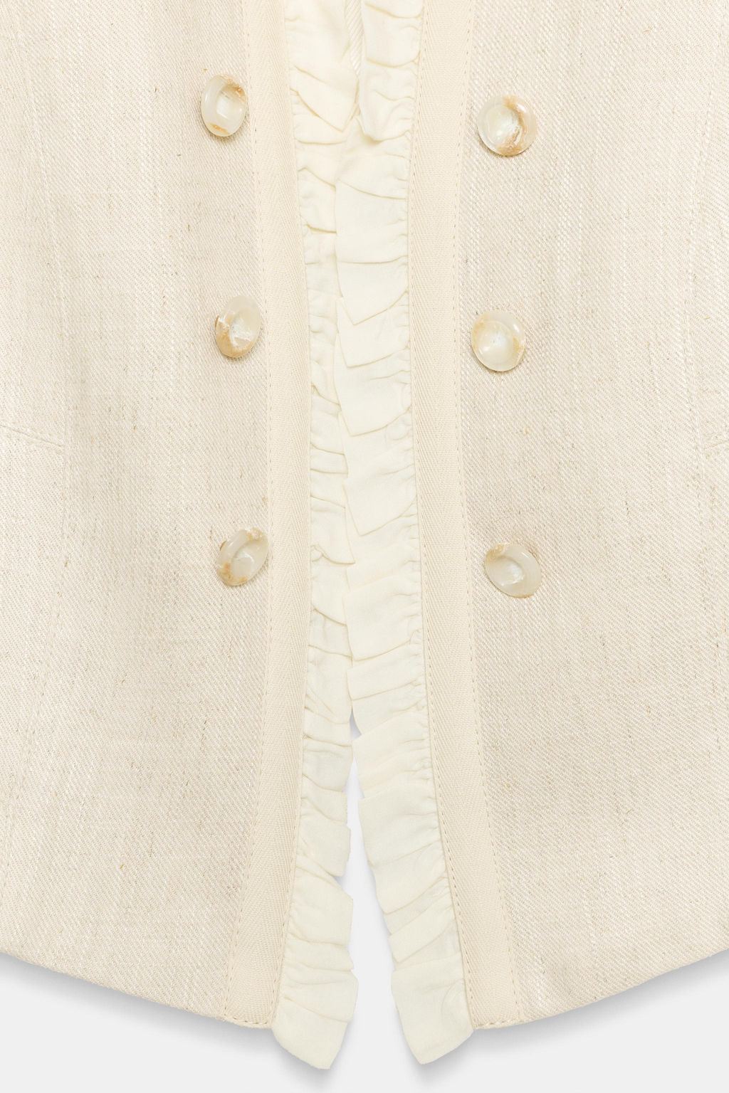 BLAZER CORTA VOLANTES / Beige claro - Zara фото 10