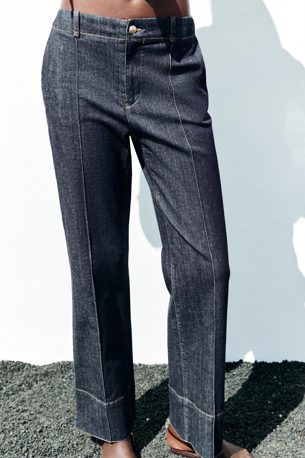 BOOTCUT PINTUCK TROUSERS - Zara фото 8