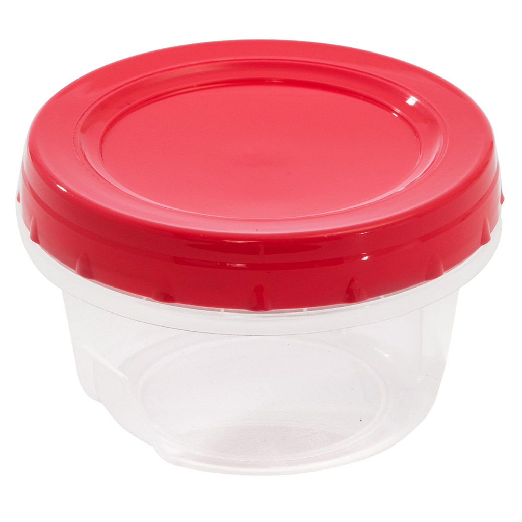 Банка для сыпучих продуктов пластмассовая 0,3л, д10см, h6,5см, закручивающаяся крышка (Россия) - Домашняя мода фото 2