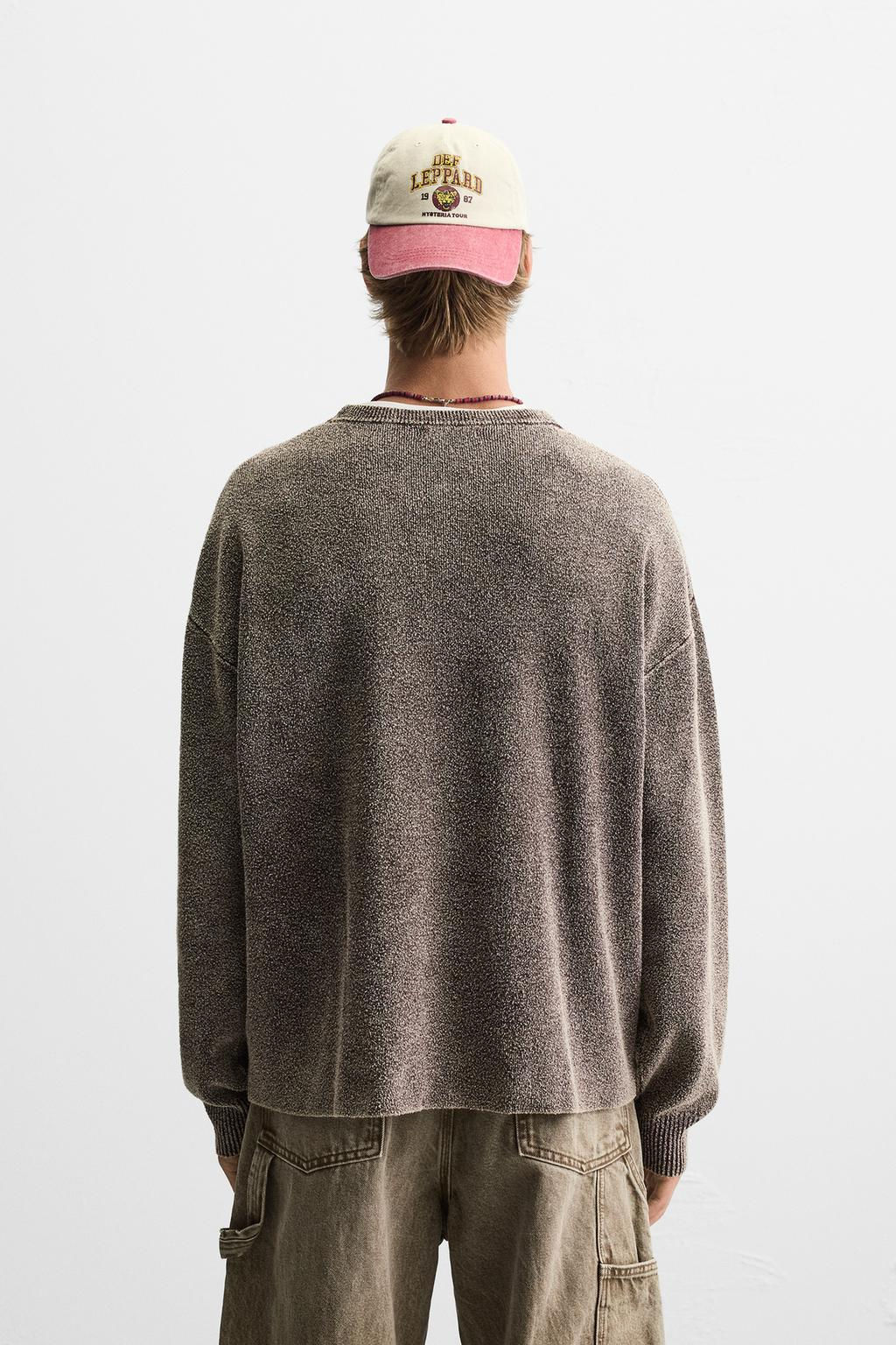 WASHED BOUCLE SWEATER - Zara фото 5