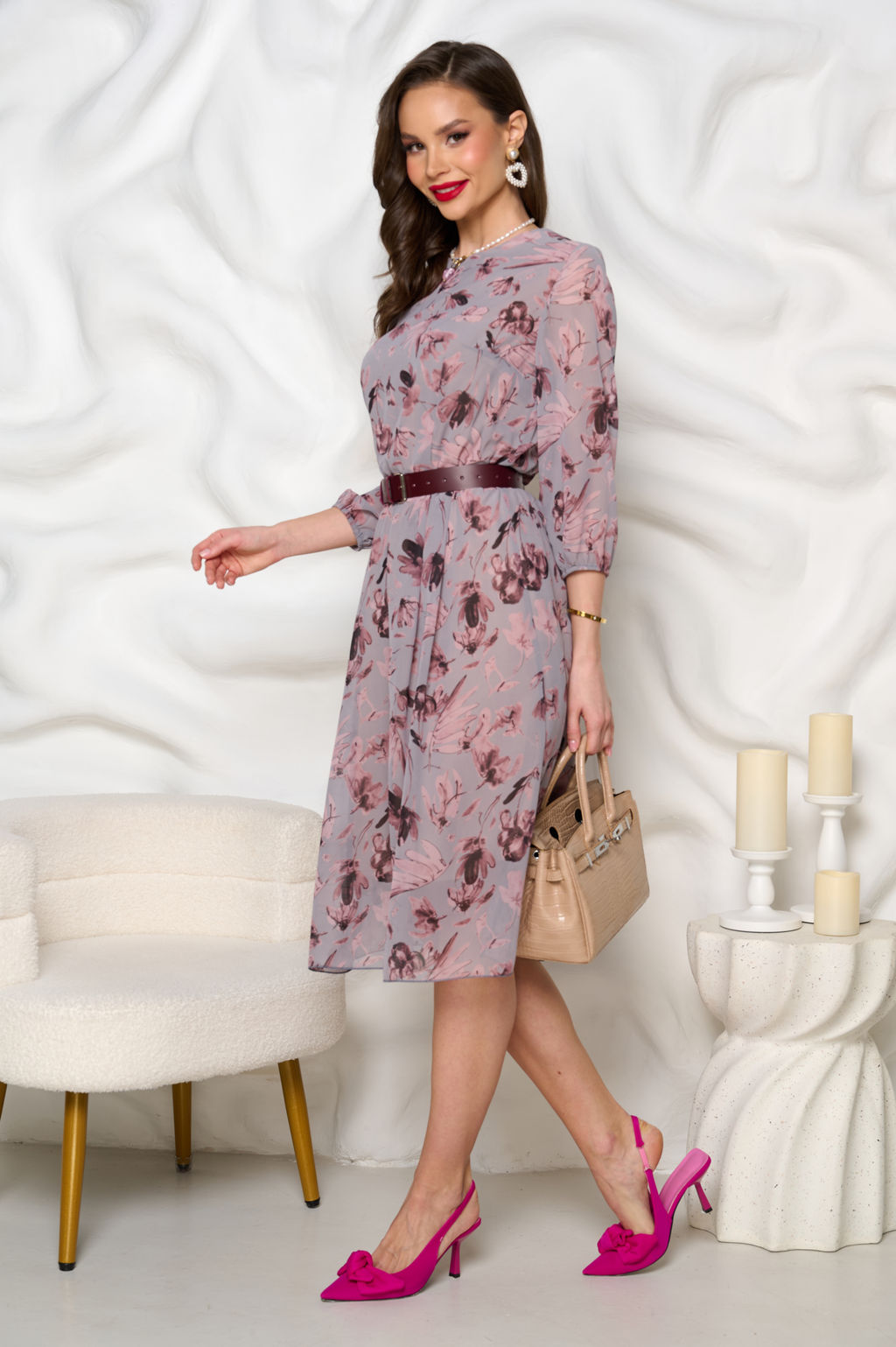 Платье Bellovera 17П6201 розовый