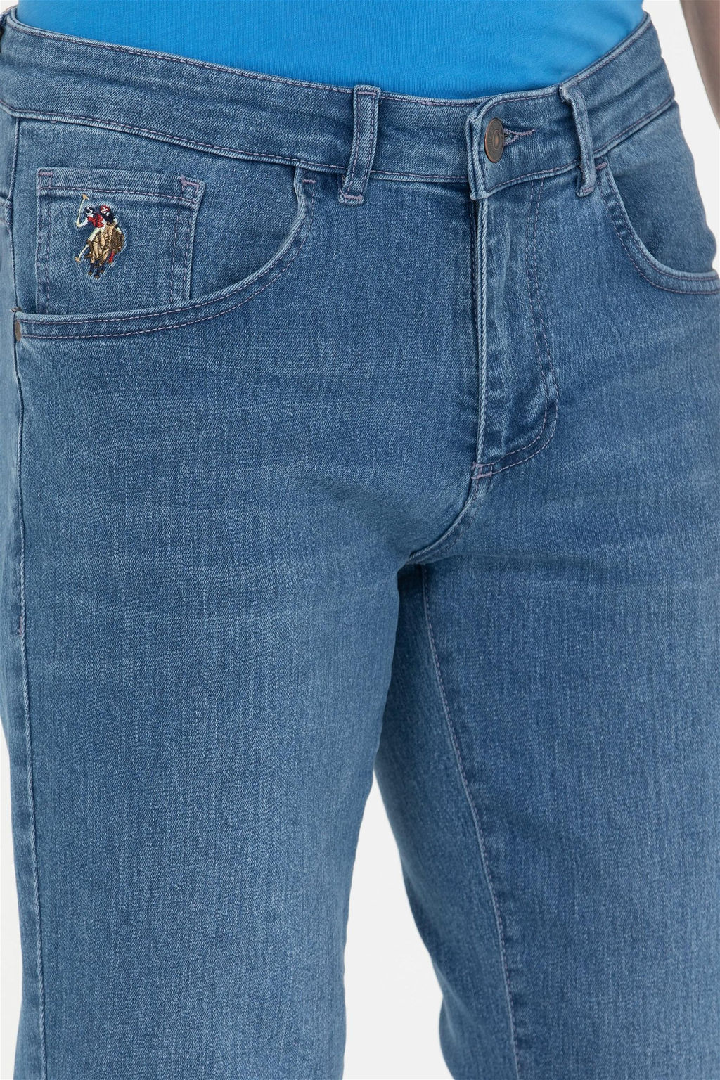 Мужские голубые джинсовые брюки - U.s. polo assn фото 5