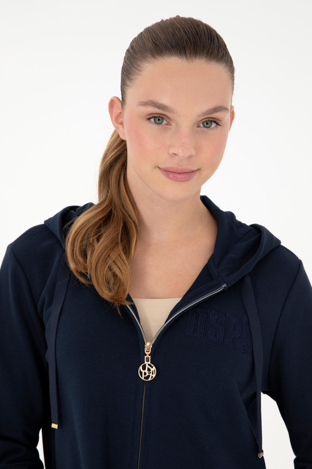 Женский темно-синий свитшот Неожиданная скидка в корзине - U.s. polo assn фото 3