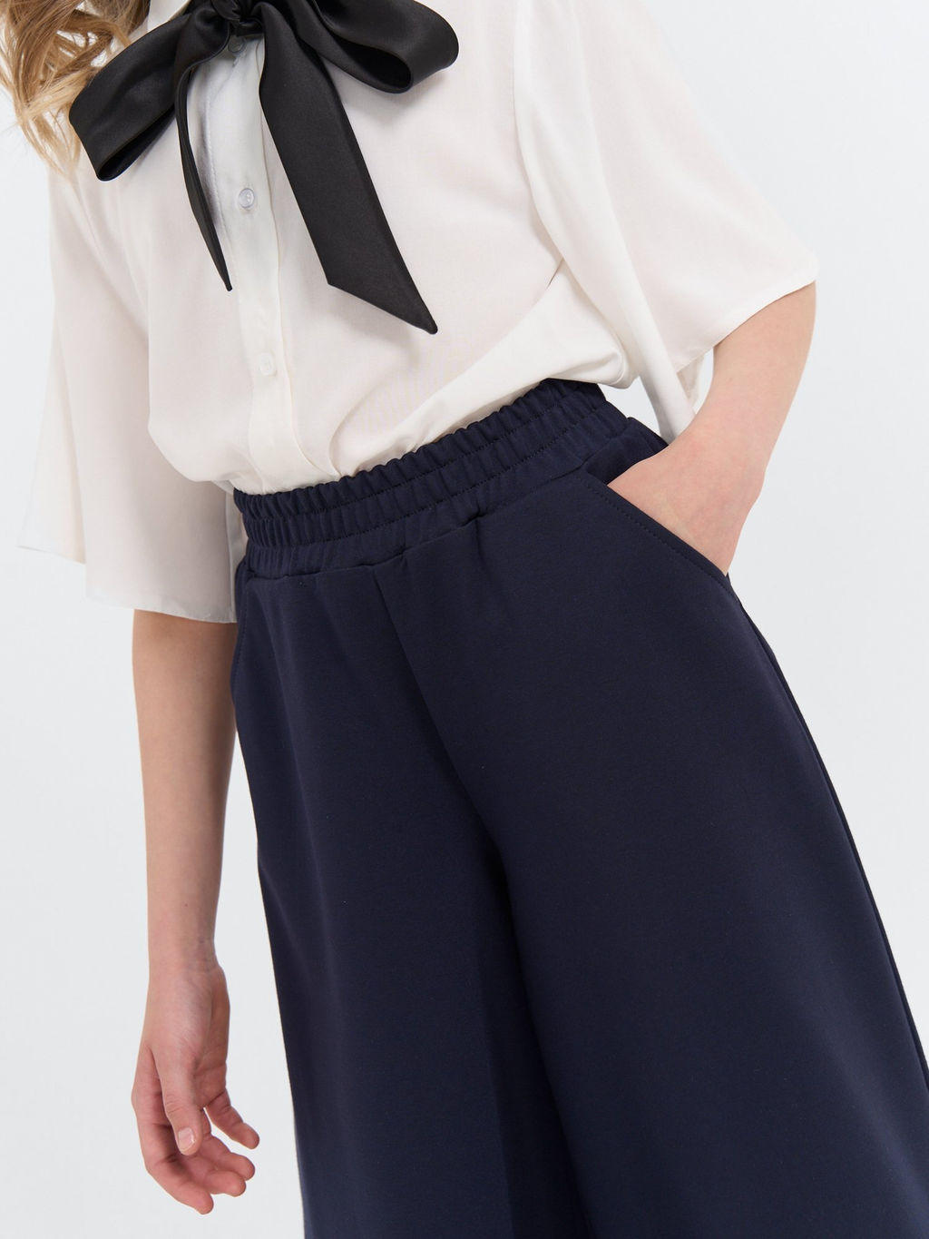 Юбка-шорты удлиненные Синие 7+ - Bungly фото 6