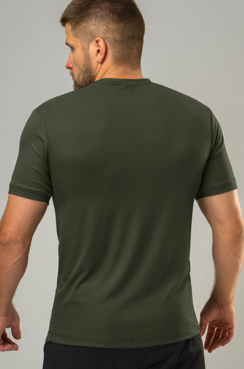 Мужская спортивная футболка в рубчик Happyfox