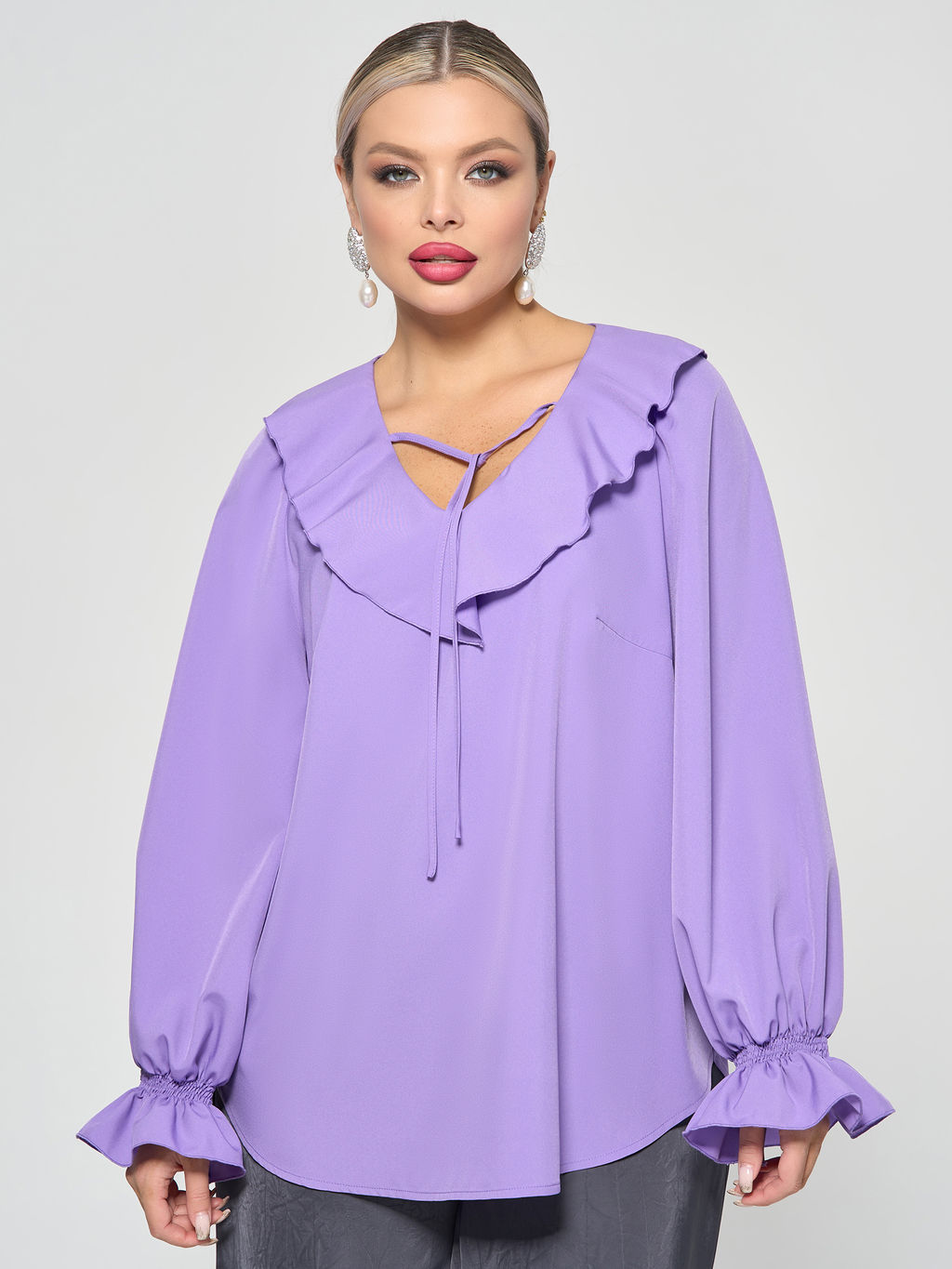 Блузка 0059-26 алый - Dora фото 172