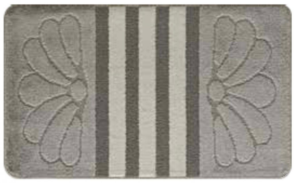 Набор ковриков 2-х пр. для ванны туалета (60*50/60*100) HERMES 40 GREY-41 FUME-39 SMOKE - Efor фото 2