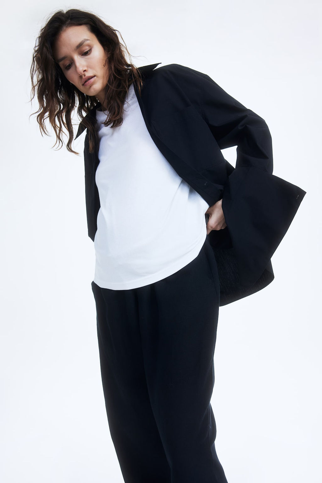 MAMA Pantalon en mezcla de lino - H&m фото 2