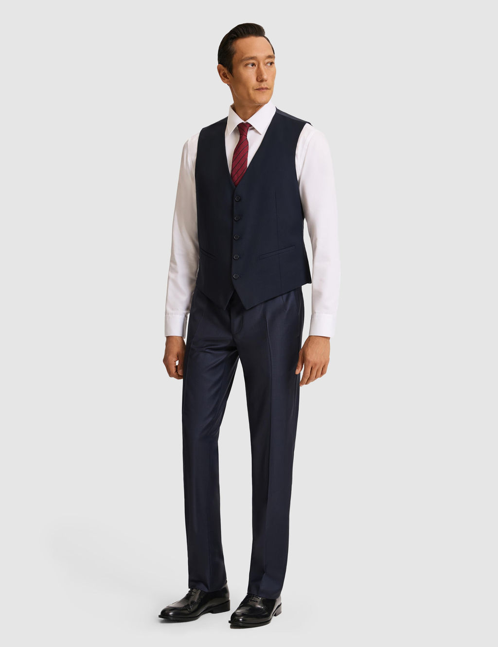 Lacivert Slim Fit Yelek