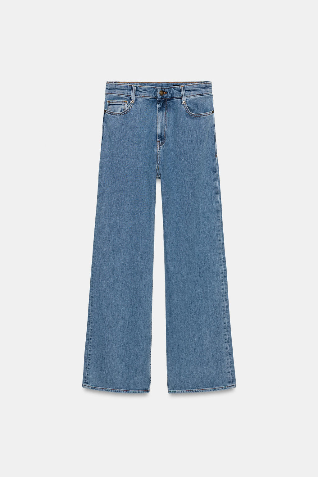 JEANS ZW COLLECTION WIDE LEG TIRO ALTO / Azul - Zara фото 6