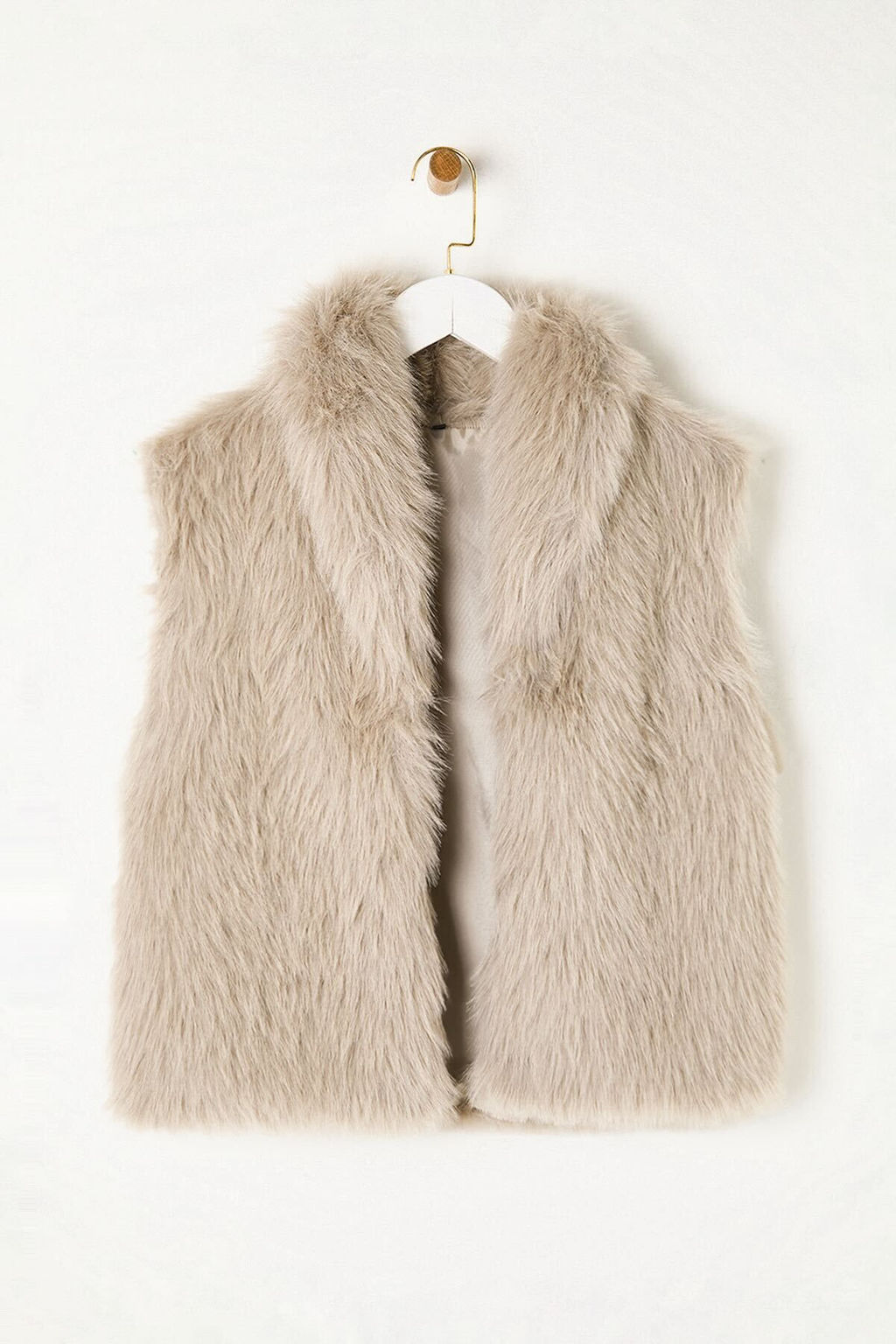 Trendyolmilla Vizon Regular Kal?p Kurk Yelek TWOAW25YE00108  фото 5