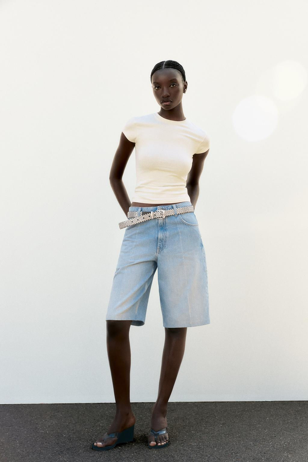 SLIM FIT SHORT SLEEVE T-SHIRT - Zara фото 12