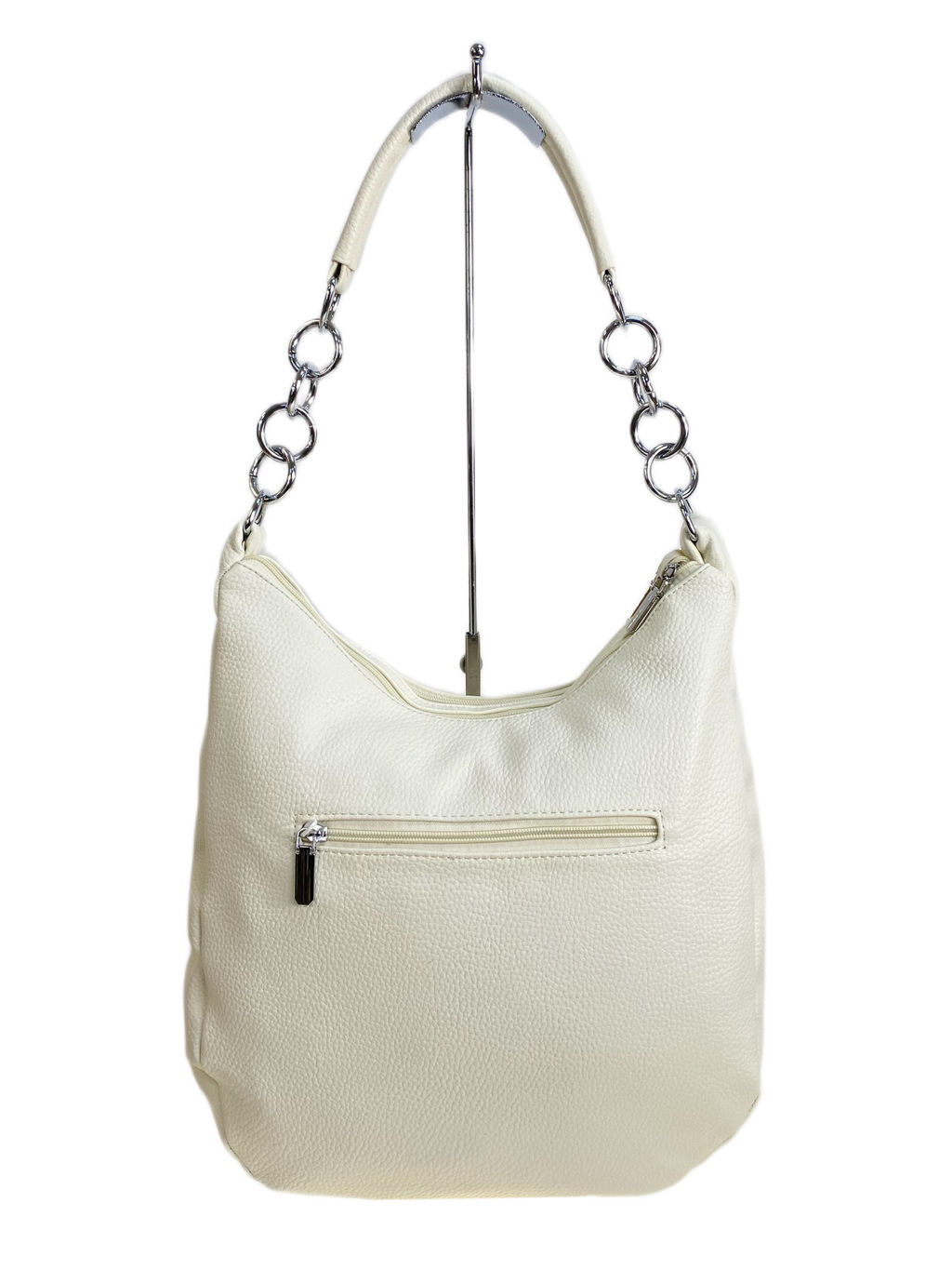 Женская сумка из искусственной кожи, цвет белый - Greta фото 2