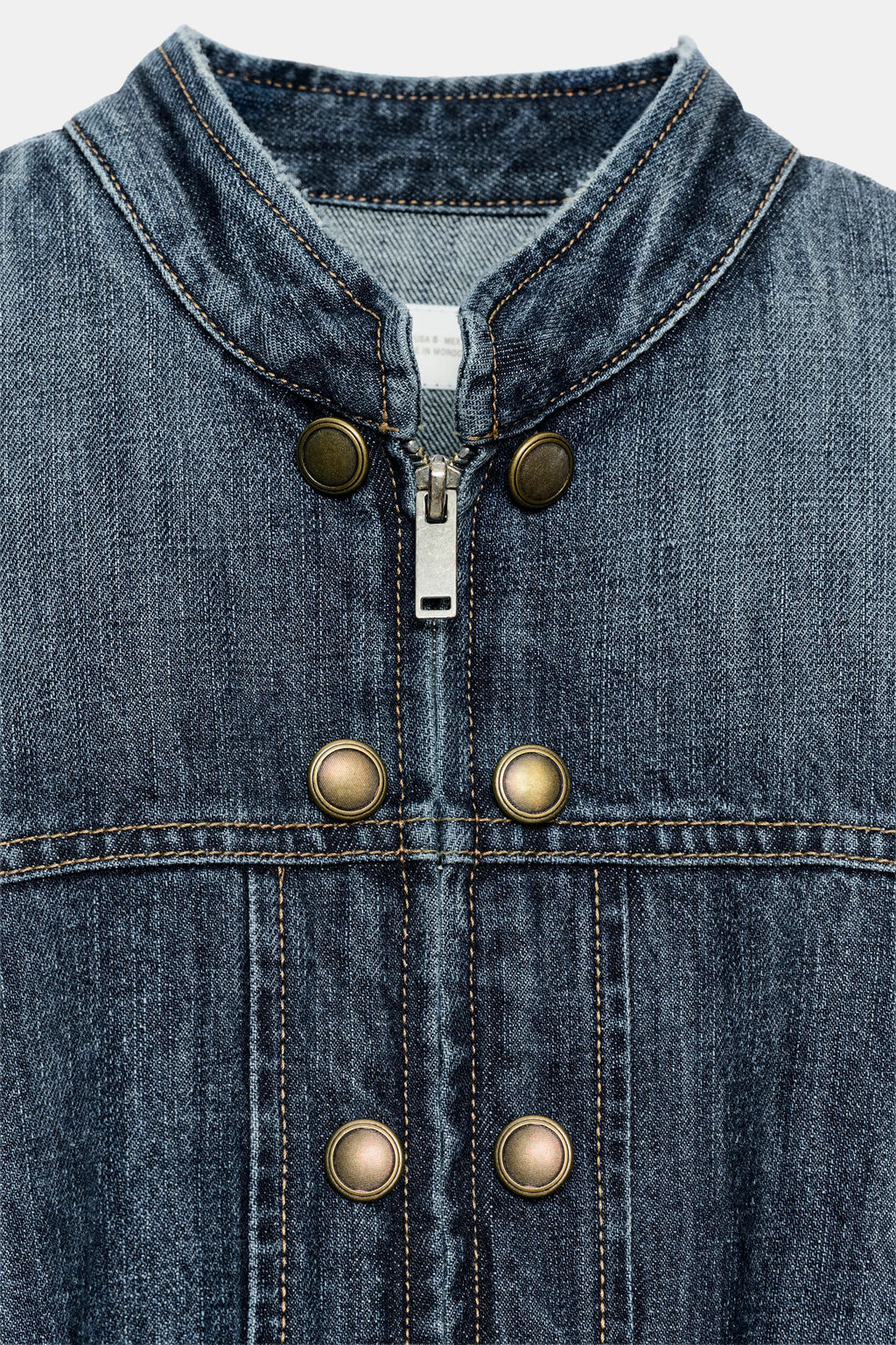 CHAQUETA DENIM TRF TRABILLAS BOTONES / Marino - Zara фото 7