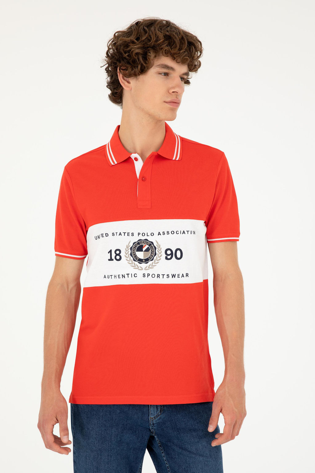 Мужская красная футболка Неожиданная скидка в корзине - U.s. polo assn фото 3
