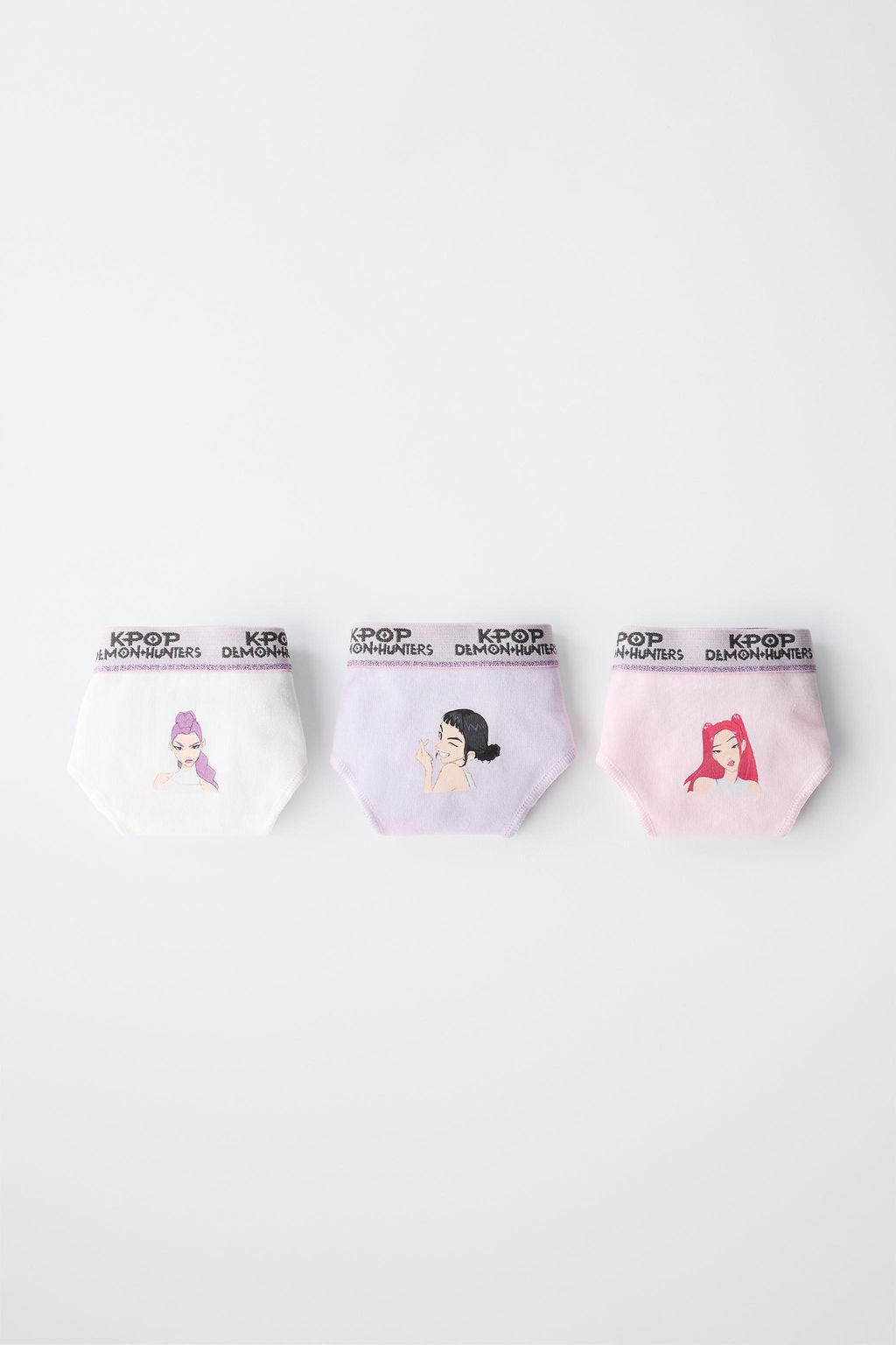 6-14 A?OS/ PACK TRES BRAGUITAS KPOP DEMON HUNTERS NETFLIX  / Multicolor - Zara фото 7