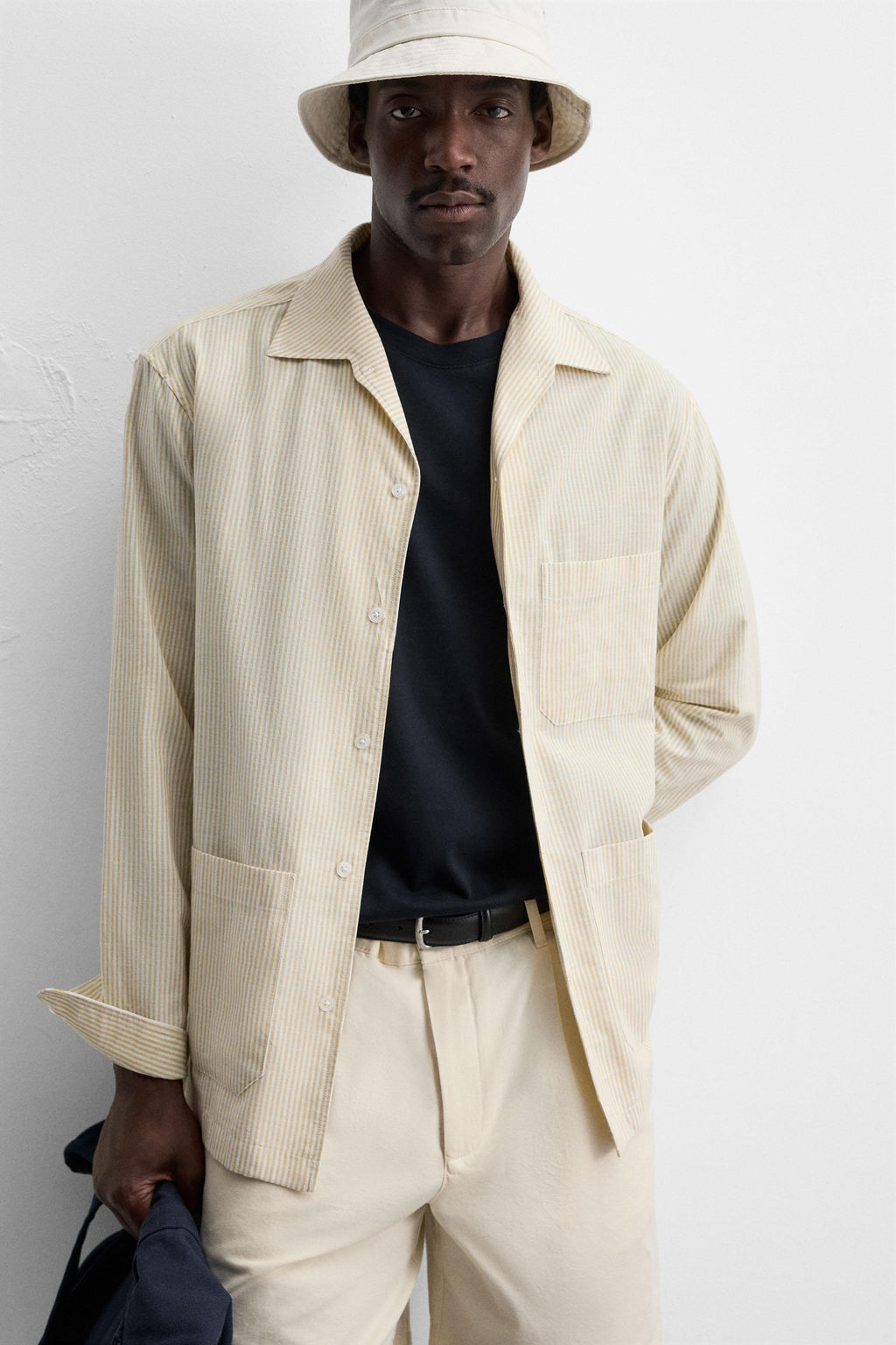 STRIPED OVERSHIRT - Zara фото 5