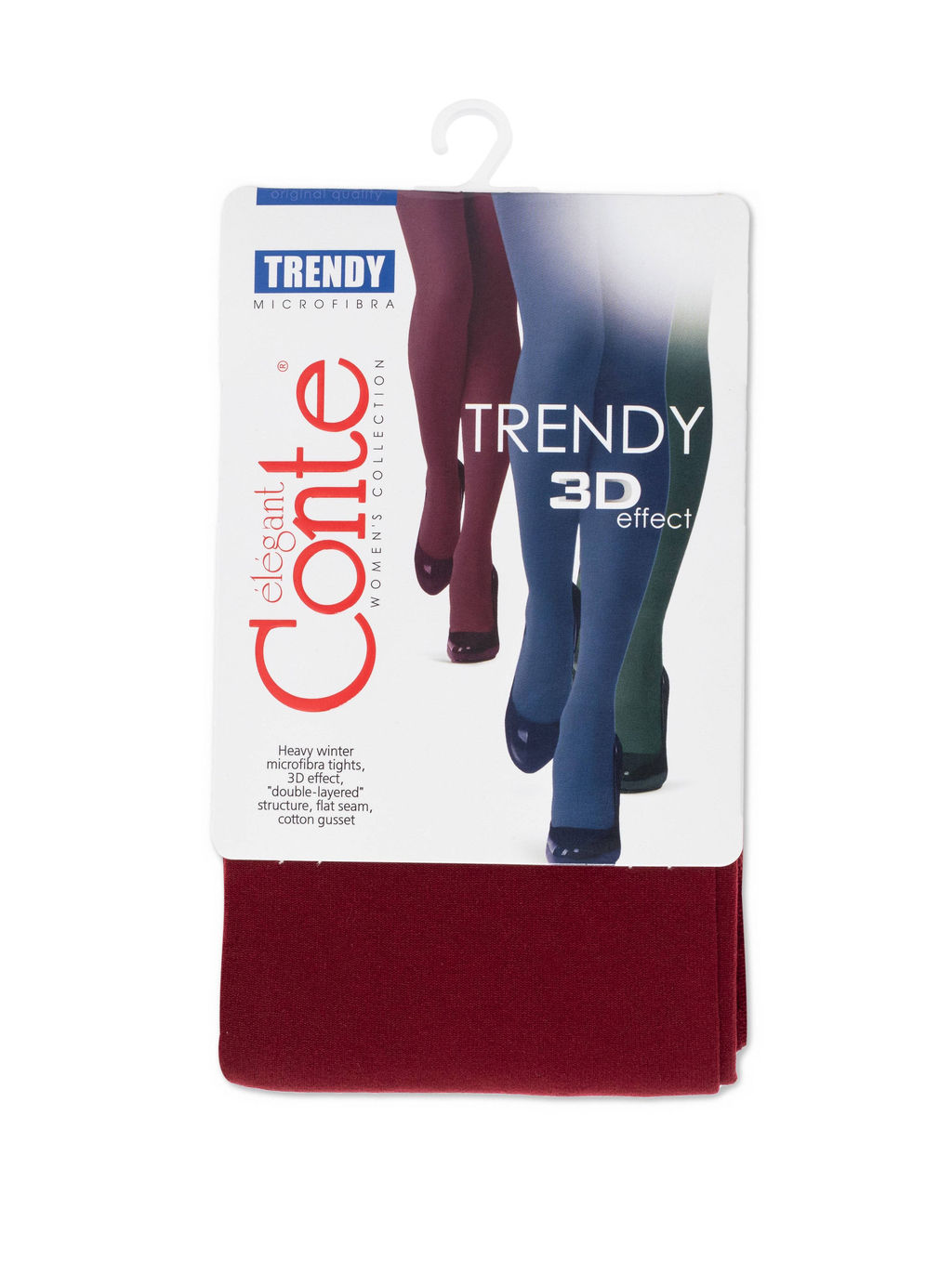 Колготки теплые CONTE Плотные колготки TRENDY 150 carmine - Conte elegant фото 2