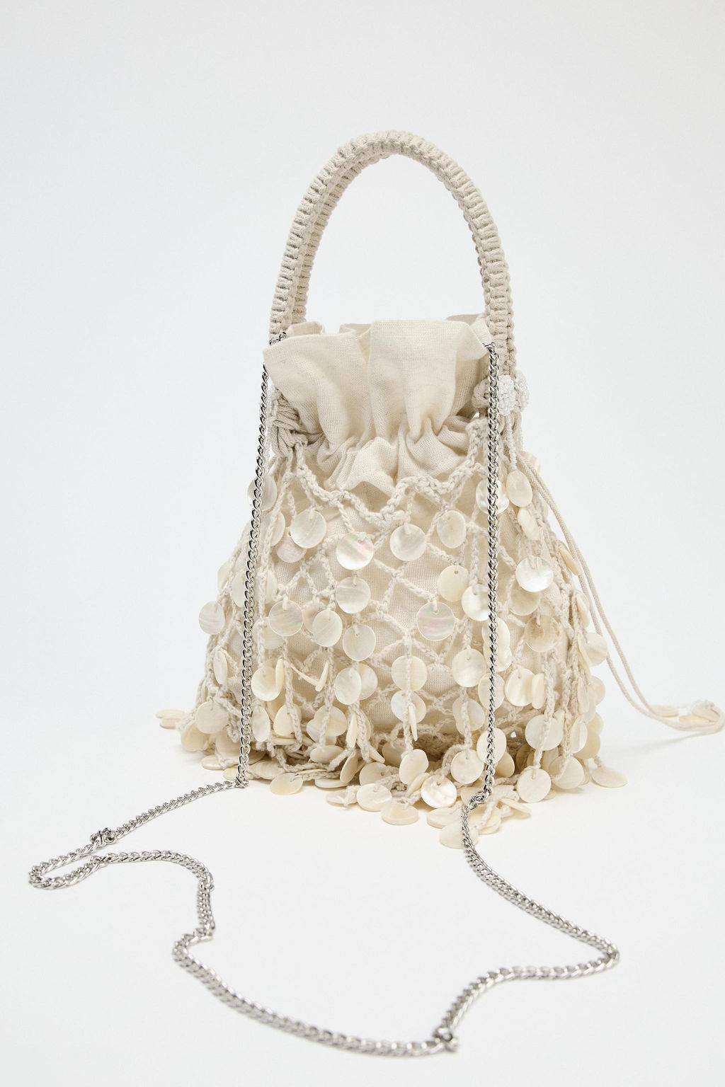 PEARLESCENT APPLIQUE HANDBAG - Zara фото 9