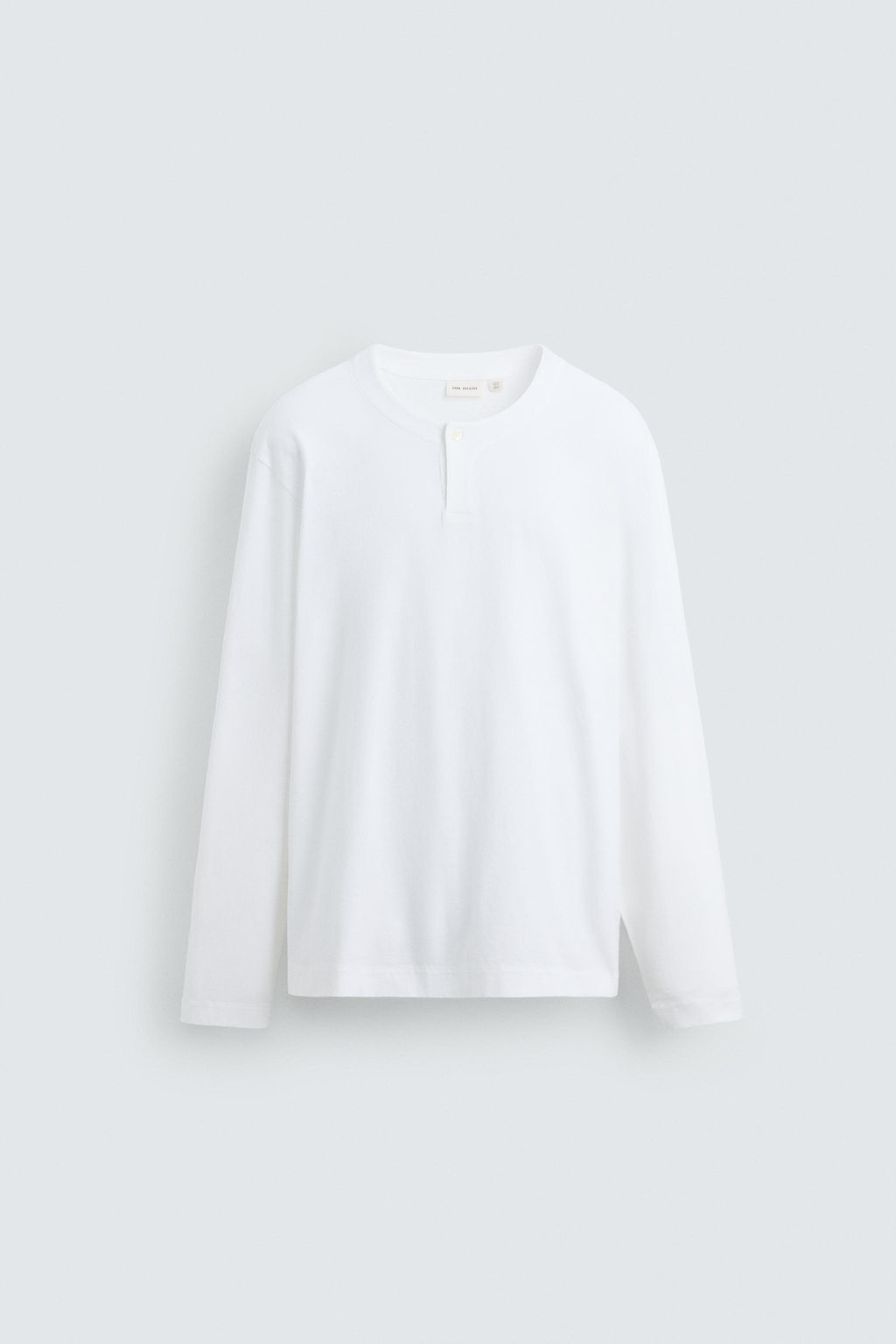 BUTTON NECK T-SHIRT - Zara фото 7
