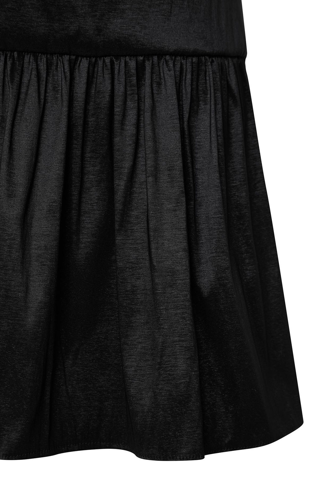 TRENDYOLMILLA Siyah A-Kesim Straplez Fiyonk Detayl? Dokuma K?sa S?k Elbise TPRSS25EL00072