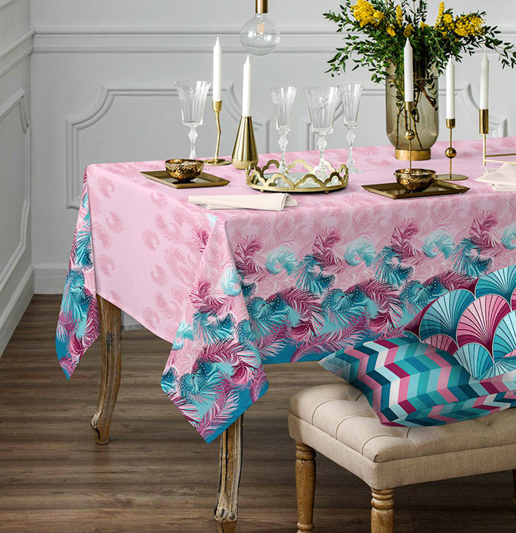 Византийский узор Скатерть рогожка 180х150см, 171г/м2, хлопок 100%, Домашняя мода (Россия)  фото 3