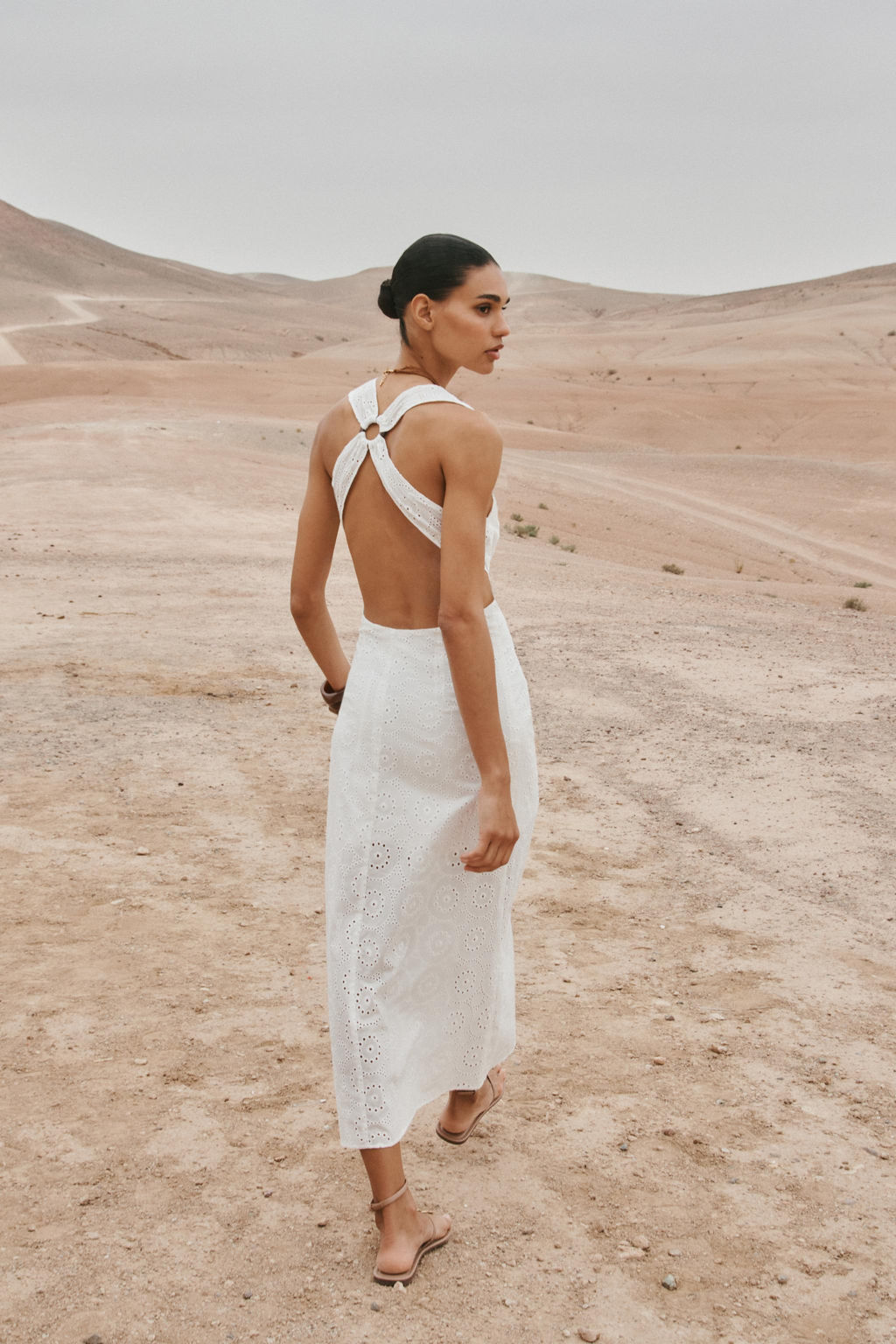 EMBROIDERED MIDI DRESS - Zara фото 15