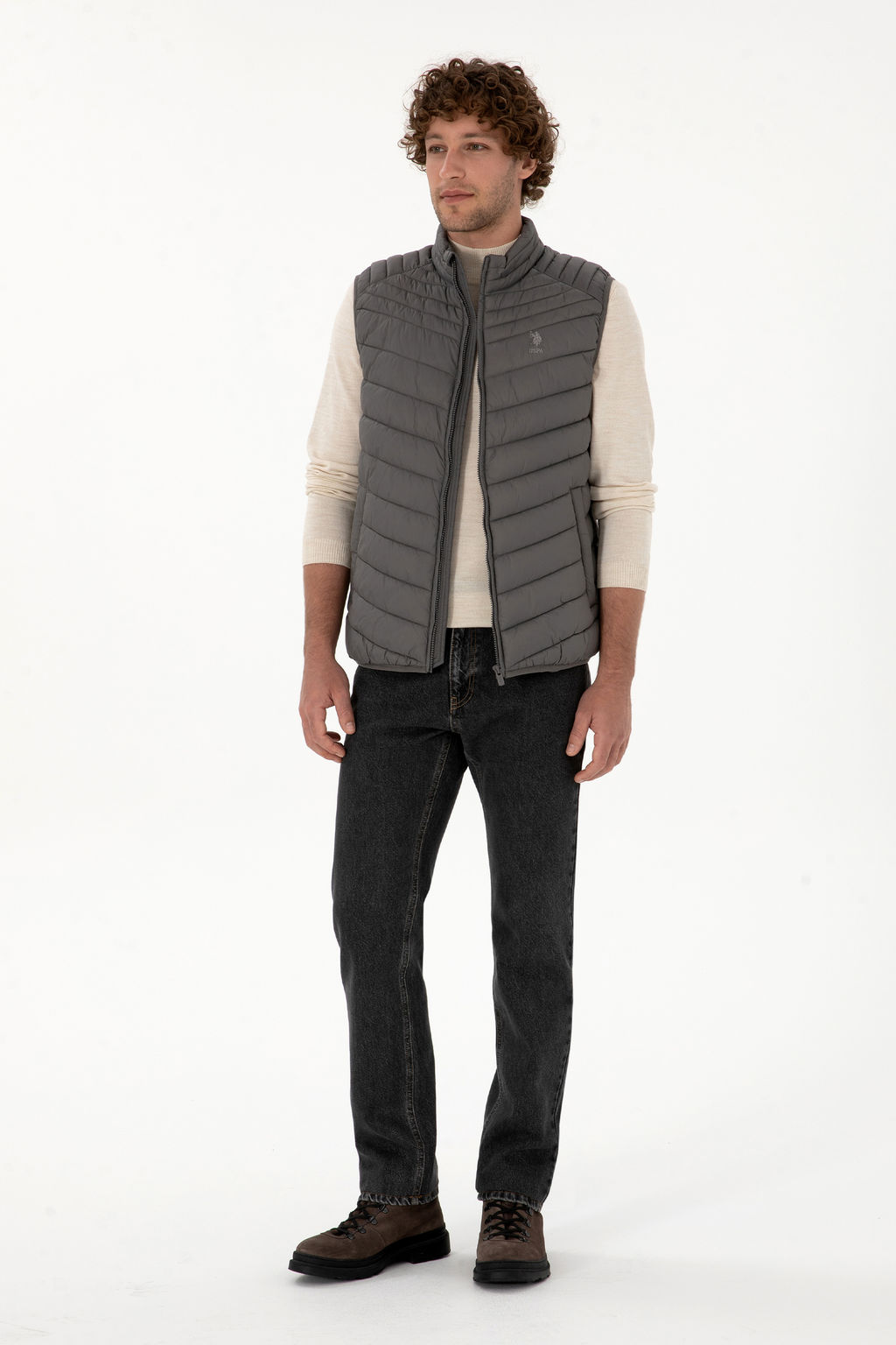 Erkek Gri Yelek - U.s. polo assn фото 4