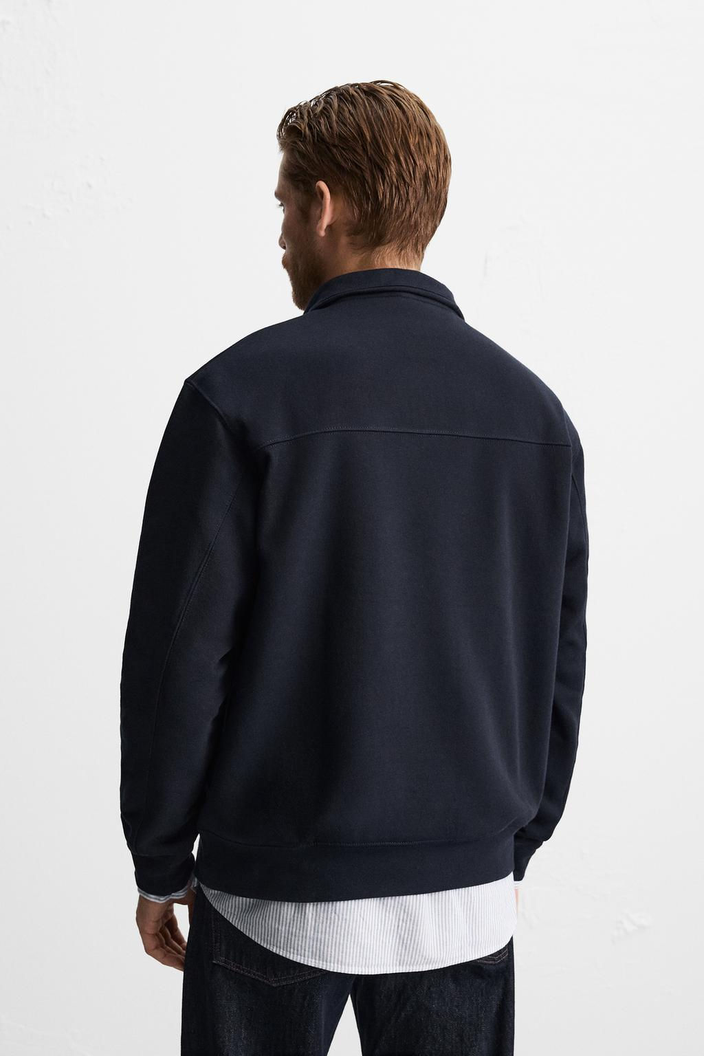 BASIC QUARTER ZIP SWEATSHIRT - Zara фото 28